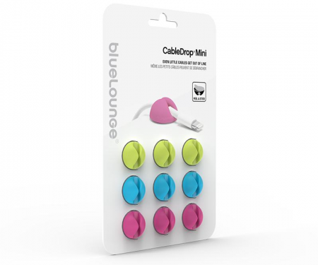 Bright mini cabledrop cord organizer, 9 pack, blcdm-br