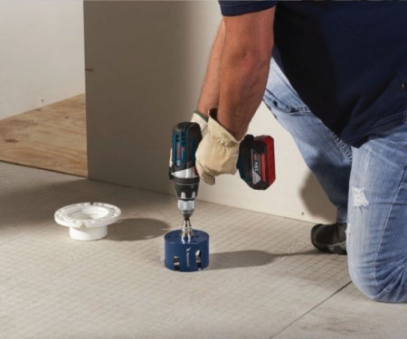 Hammer drill clearance hole saw