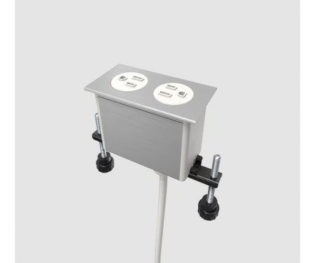 Byrne Dot in-surface 2 power outlet,white