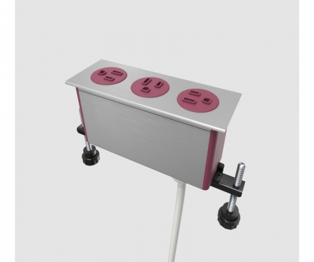 Byrne Dot in-surface 3 power outlet,berry