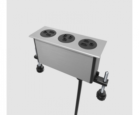 Byrne Dot in-surface 3 power outlet, black