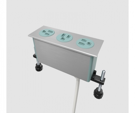 Byrne Dot in-surface 3 power outlet, dusk