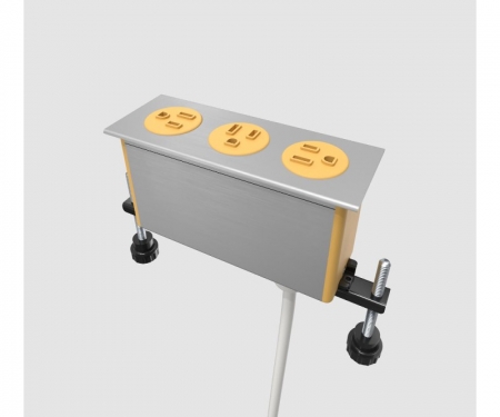 Byrne Dot in-surface 3 power outlet, honey