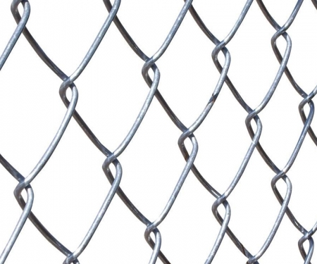 Chain link fence, close up view
