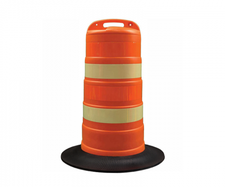 Orange Engineer grade traffic channelizer barrel drum with 4