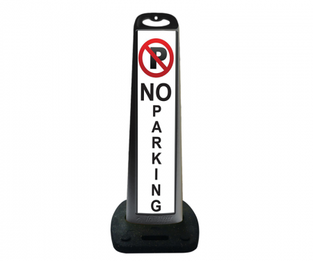 Trailblazer vertical traffic panel sign, black, No Parking,40