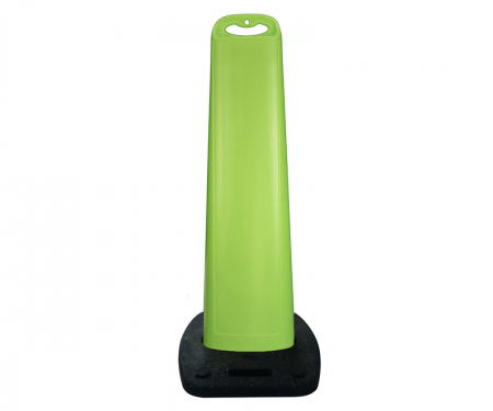 Trailblazer vertical traffic panel sign, lime green plain