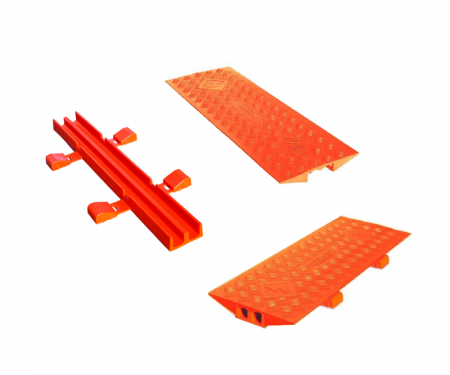 crosslink guard dog cable protector connection kit in orange
