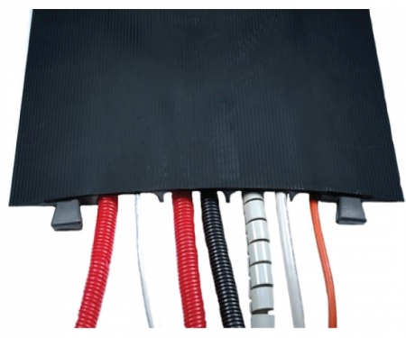 DC999-7 Cable protector covering cables showing male connectors