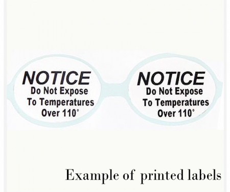 Die cut lables example