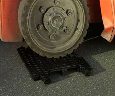 2 channel do max drop over cable protector in use with vehicle drive over