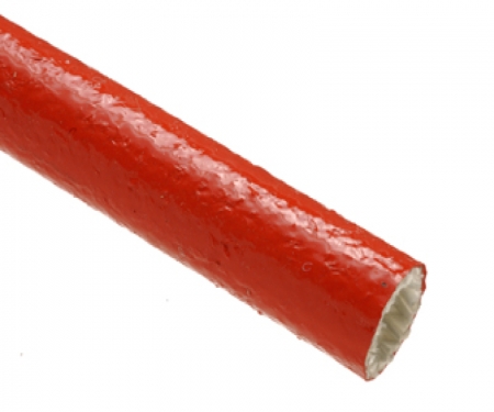 Aerospace Fireflex cable wrap, red