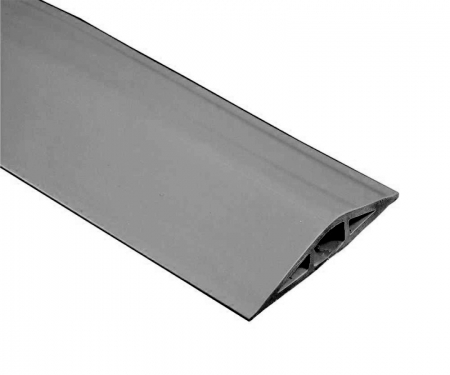 Single channel gray flexiduct unsplit cord cover