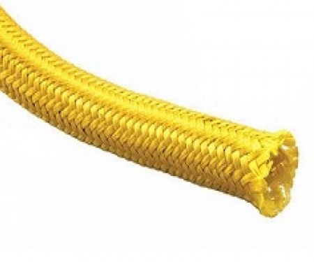 Flexo Kevlar yellow braided sleeving