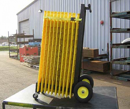 Yellow Jacket transport cart with cable protectors