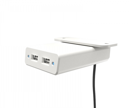 Garcia desk under mount USB hub, white Garcia desk under mount USB hub, white