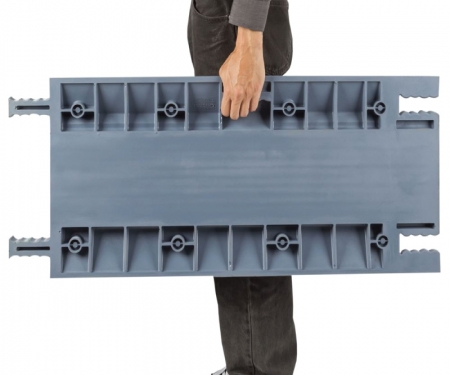 Grip Guard cable protector shown with built-in handles for ease of handling