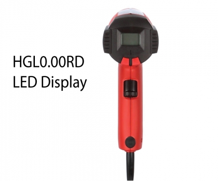 Red heat gun with LED display