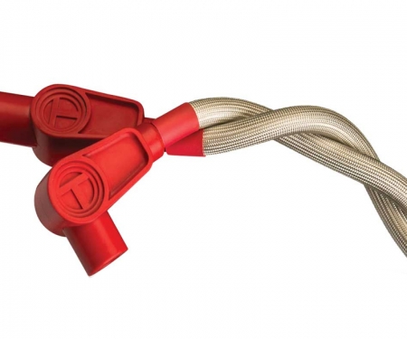 Red insultherm Ultraflex sleeving in use Red insultherm Ultraflex sleeving in use