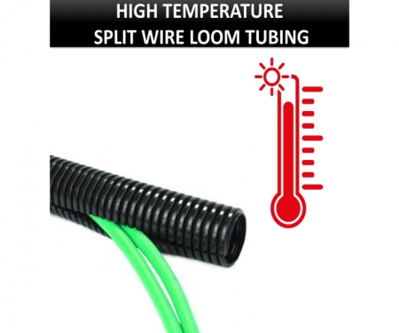 high temp automotive split wire loom