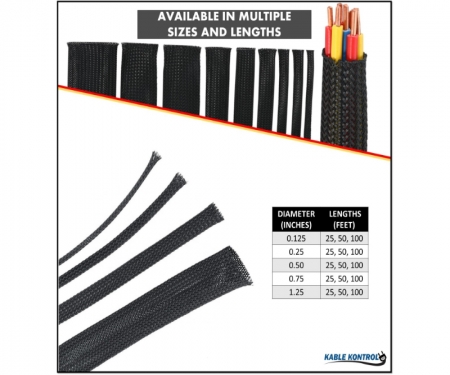 Nylon Braided Expandable Sleeving By Kable Kontrol