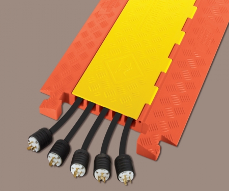 CP5X125  5-Channel cable protector shown in use