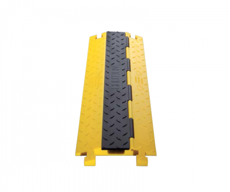 single channel cable protector, bumblebee, yellow base and black lid single channel cable protector, bumblebee, yellow base and black lid