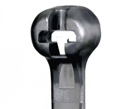 Metal pawl head black zip tie