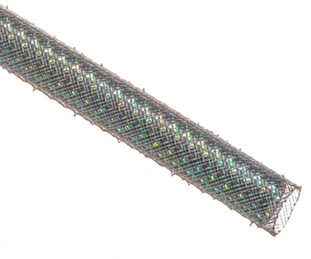 Mylar braided sleeving, pearlescent color