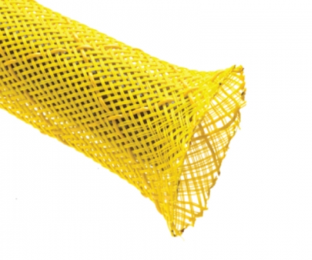 Non-skid braided sleeving in yellow