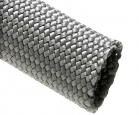 Silver multi-filament nylon braided sleeving Silver multi-filament nylon braided sleeving
