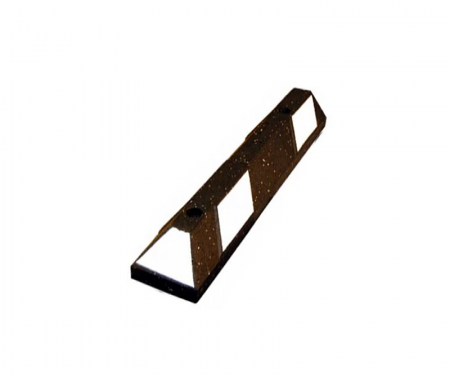 Park It rubber parking stops, 3' Long,White/Black