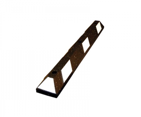 Park It rubber parking stops, 4' Long, Yellow/White