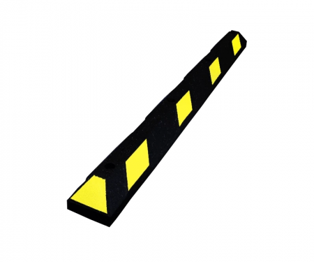 Park It rubber parking stops, 6' Long,Yellow/Black