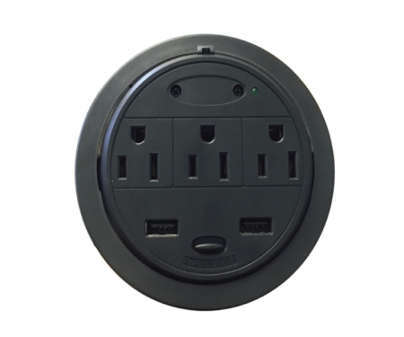 Powered grommet black, GMPT-3