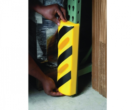 Yellow rack post protector