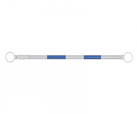 Flexible retractable safety cone,white/blue