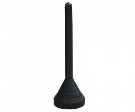 black plastic bollard post mounted on heavy black rubber base black plastic bollard post mounted on heavy black rubber base