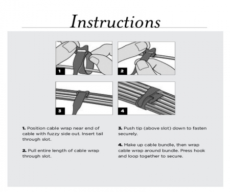 Rip Tie cable ties instructions