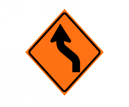 JBC roll up signage, curves left image, reflective,Orange