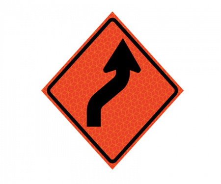 JBC roll up signage, curves right, image, reversible, Red