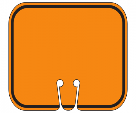 Top Sign for safety cones, orange