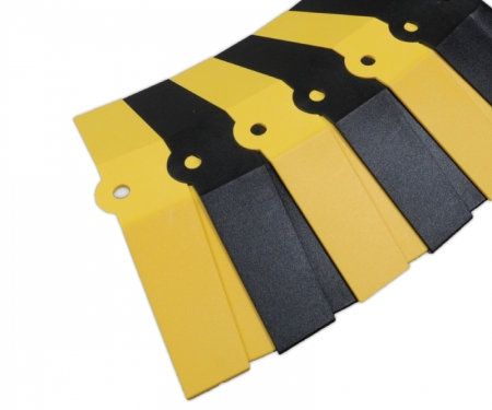 Safety yellow and black bendable Sidewinder Safety yellow and black bendable Sidewinder