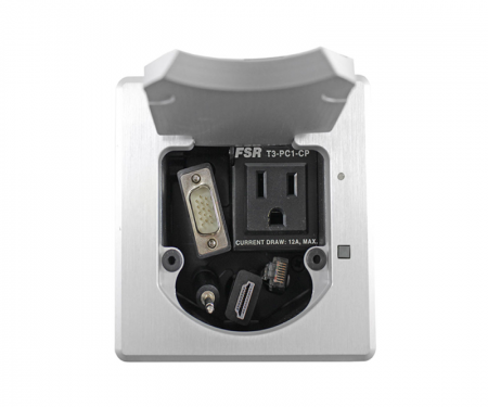 t3-pc-1d table boxes fsr 1 button square aluminum