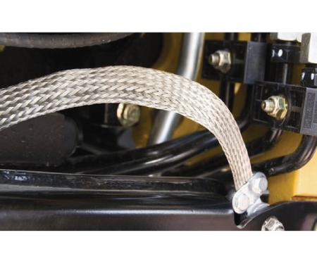 Tinned copper metal braided sleeving in use Tinned copper metal braided sleeving in use