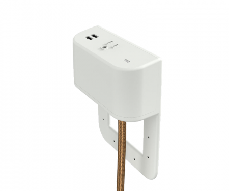 Tully in furniture charging hub 2 inch tail fog plastic with brass braided cord