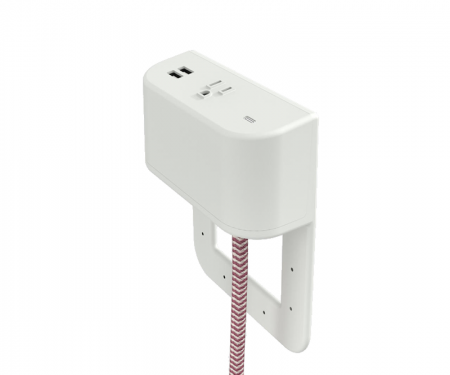 Tully in furniture charging hub 2 inch tail fog plastic with chevron berry and fog cord