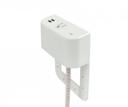 Tully in furniture charging hub 2 inch tail fog plastic with pinstripe fog and poppy cord