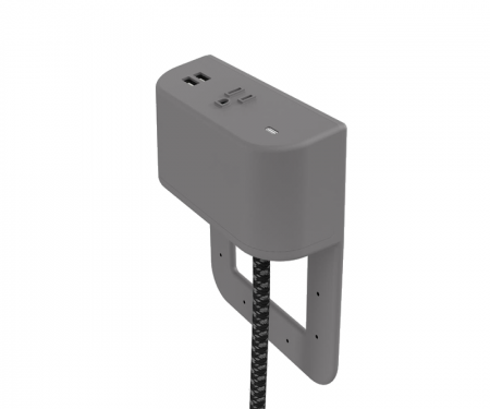 Tully in furniture charging hub 2 inch tail storm plastic with zigzag black and storm cord