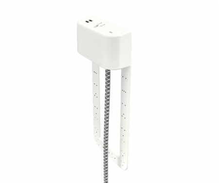 Tully in furniture charging hub 9 inch tail fog plastic with zigzag fog and white cord
